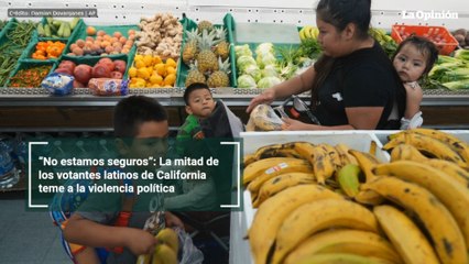 “No estamos seguros”: La mitad de los votantes latinos de California teme a la violencia política