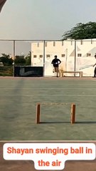 Air-swing bowling ایئر سوئنگ بالنگ #cricket #cricketposition #cricketlover  #cricketplayer #stunt (2)