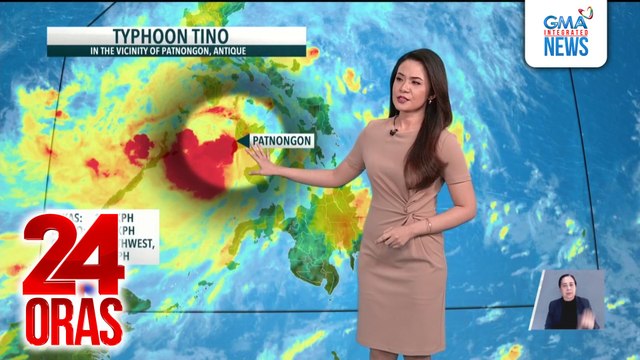 Bagyong Tino, posibleng nasa labas na ng PAR bukas ng gabi o sa Huwebes; Bagyo sa labas ng PAR, posibleng pumasok sa Biyernes o Sabado | 24 Oras