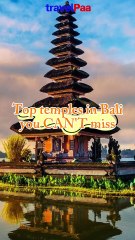 Top Temples in Bali You MUST Visit in 2025! | Uluwatu, Tanah Lot, Tirta Empul & More | TravelPaa