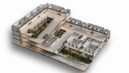 Sistema de prédios com ruas em SC