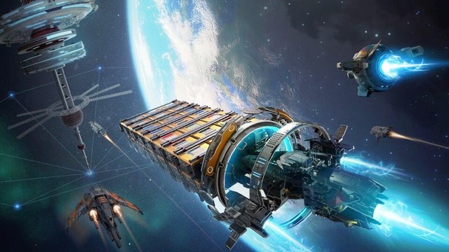 Ihr wolltet schon immer mal ein interstellares Handelssystem aufbauen? Hier startet ihr mit einem kleinen Frachter und erarbeitet euch eine Flotte