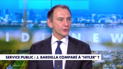 Jordan Bardella comparé à Hitler sur le service public ? «C'est extrêmement grave, c’est insulter le leader de l’opposition», déplore Laurent Jacobelli
