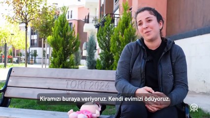 Bakan Kurum, TOKİ ile Düzce'de ev sahibi olan vatandaşların görüntülerini paylaştı