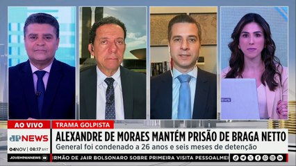 Moraes nega novo pedido de liberdade a Braga Netto; Zé Maria e Beraldo comentam