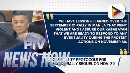 PNP tweaks security protocols for trillion-peso march rally sequel on Nov. 30