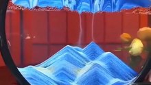 3D Moving Sand Art Picture – Round Glass Deep Sea Sandscape Hourglass