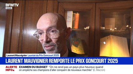 "Je pense surtout aux lecteurs et aux lectrices qui font aussi le livre": la première réaction de Laurent Mauvignier, prix Goncourt 2025