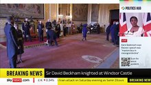 ديفيد بيكهام يحصل على وسام الفروسية من ملك بريطانيا
