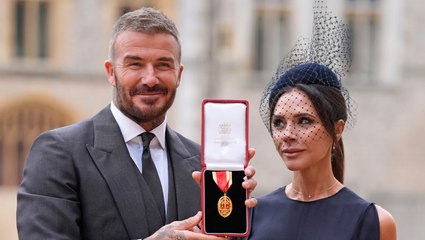 Sir David Beckham receives knighthood from King Charles at Windsor Castle