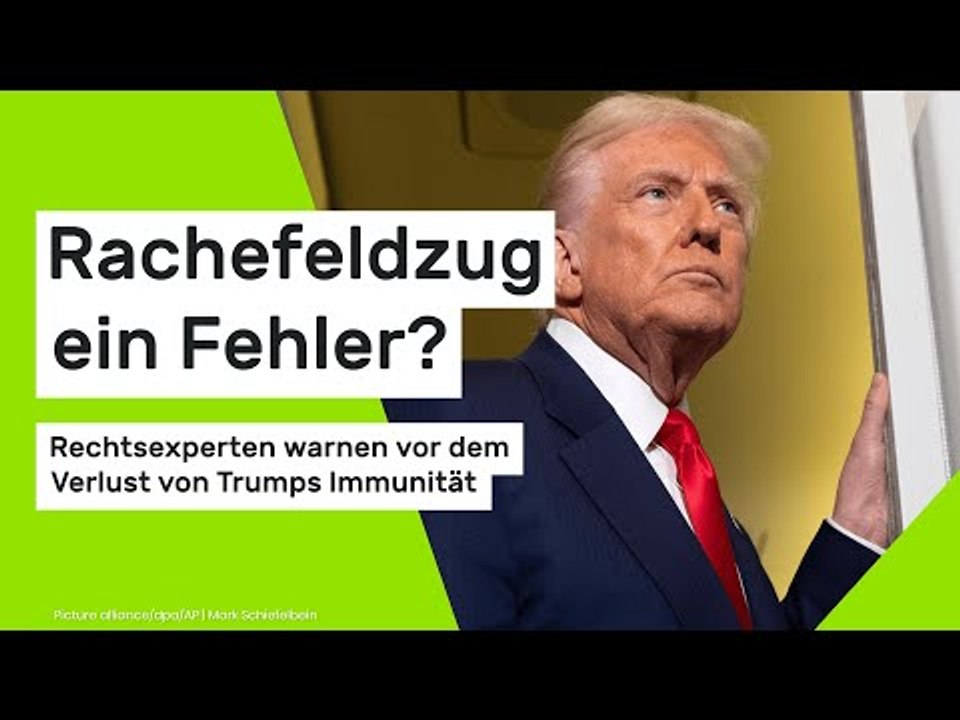 Rachefeldzug ein Fehler?: Rechtsexperten warnen vor dem Verlust von Trumps Immunität
