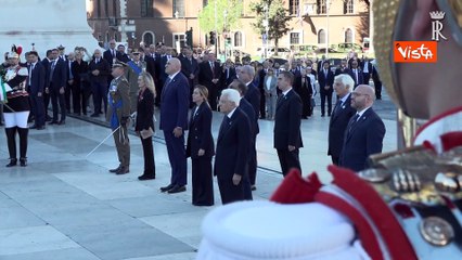 4 Novembre, Meloni canta Inno di Mameli a cerimonia all'Altare della Patria per Festa Forze Armate