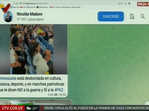Pdte. Nicolás Maduro: Venezuela está desbordada en marchas patrióticas que le dicen no a la guerra