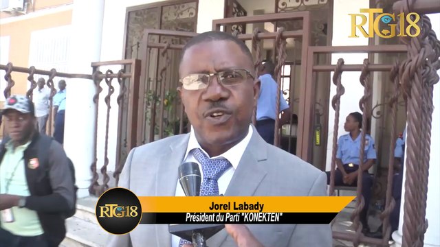 Prezidan pati KONEKTE'N lan Jorel Labady vin pran kopi avan pwojè dekrè elektoral la nan KEP a