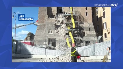 Trabalhador resgatado após desabamento de torre medieval em Roma não resiste e morre.