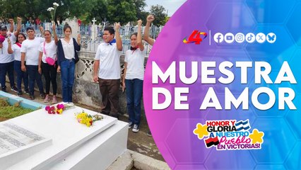 Juventud Sandinista: homenaje solemne 💐 a héroes y mártires en el Día de los Fieles Difuntos 🇳🇮