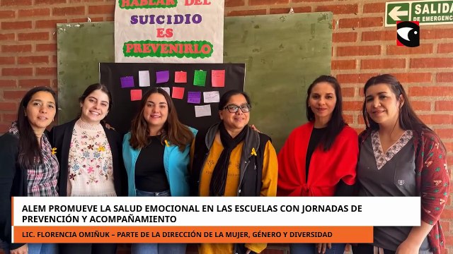Alem promueve la salud emocional en las escuelas con jornadas de prevención y acompañamiento