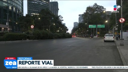 Reporte vial: Así luce esta mañana Paseo de la Reforma