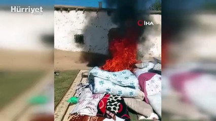 Eşyalar kendi kendine alev alıyor!