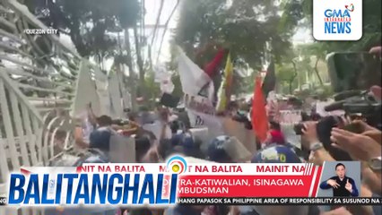 Kilos-protesta kontra katiwalaian, isinagawa sa tanggapan ng Ombudsman | Balitanghali