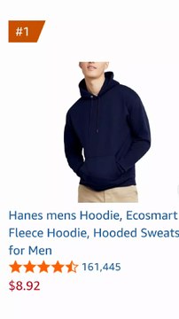 New .Hanes mens Hoodie, Ecosmart Fleece Hoodie, Hooded Sweatshirt for Men