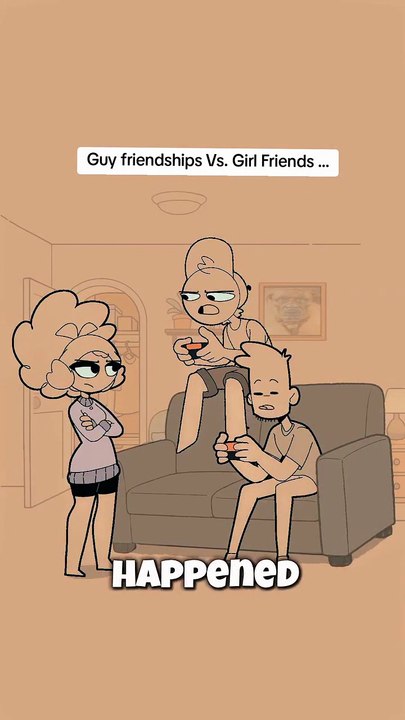 Cartoon characters animated
