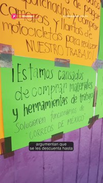 🚨Carteros de Durango se manifiestan frente a las oficinas de Correos de México por esta razón 📬