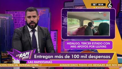 Entregan más de 100 mil despensas en Hidalgo tras lluvias
