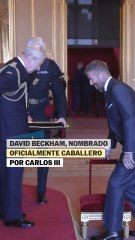 Así nombró Carlos III caballero a David Beckham