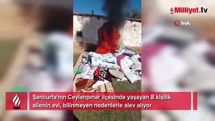 Evdeki eşyalar kendi kendine alev alıyor