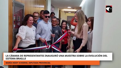 La cámara de representantes inauguró una muestra sobre la evolución del Braille