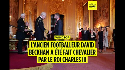 L’ancien footballeur David Beckham a été fait chevalier par le roi Charles III
