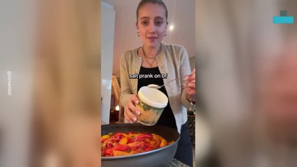 Boyfriend Falls for Savage Salt Prank