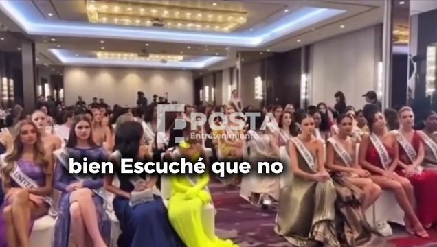 Filtran video del momento en que Fátima Bosch es expulsada por Nawat Itsaragrisil en Miss Universe 2025: el director llamó a seguridad