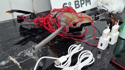 Trabalhador encontra drone com celulares e maconha próximo à penitenciária em Cascavel
