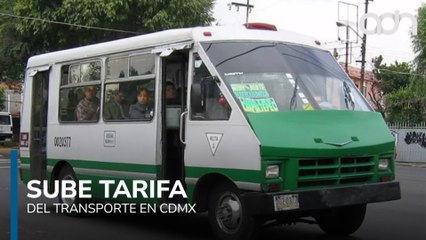 Aumenta tarifa del transporte público en CDMX: sube $1.50 desde este 1° de noviembre