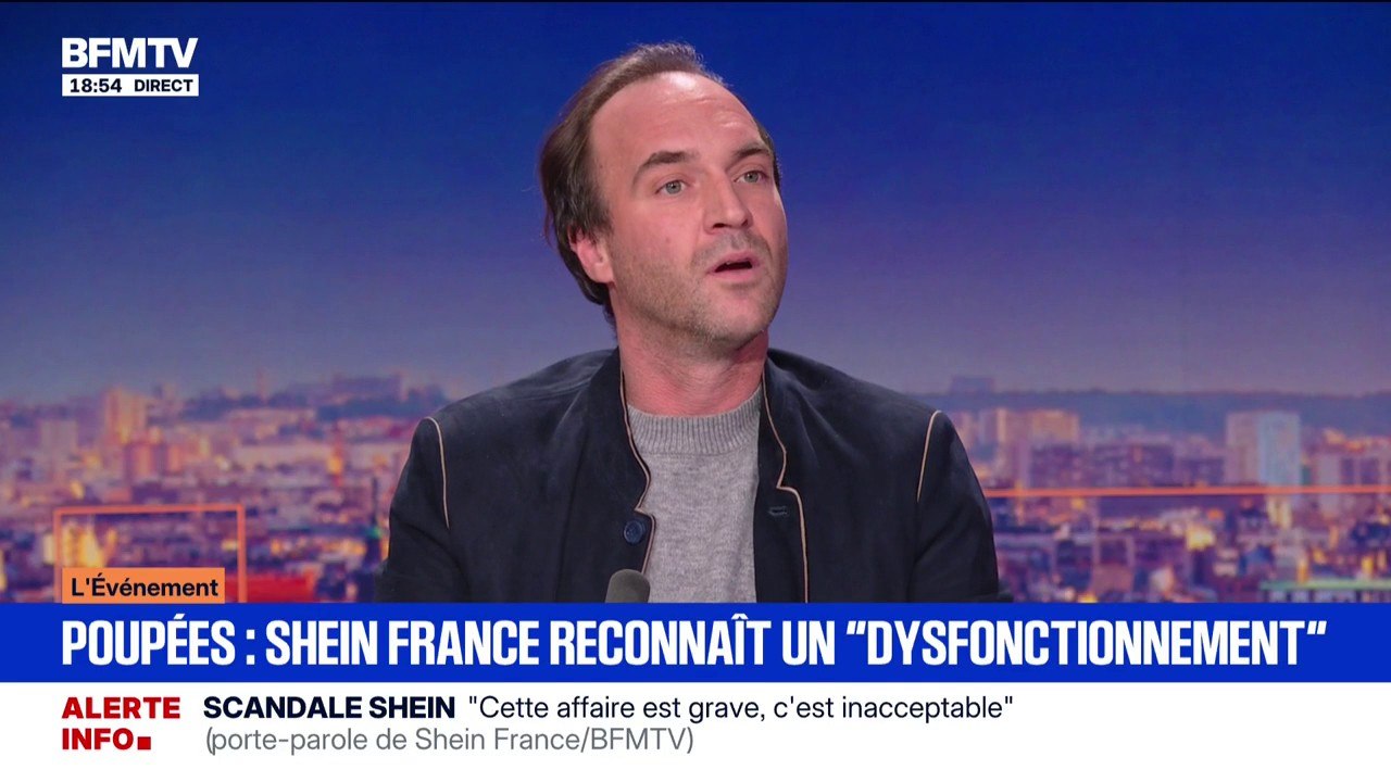 Poupées sexuelles sur Shein: "Il y a eu un dysfonctionnement", déclare Quentin Ruffat, porte-parole de Shein France