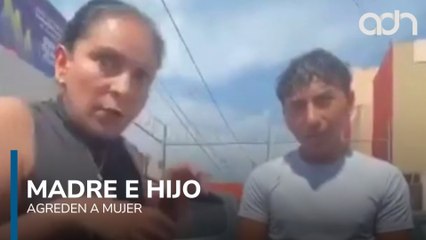 Discusión vial se sale de control, madre e hijo agreden a mujer dentro de su vehículo