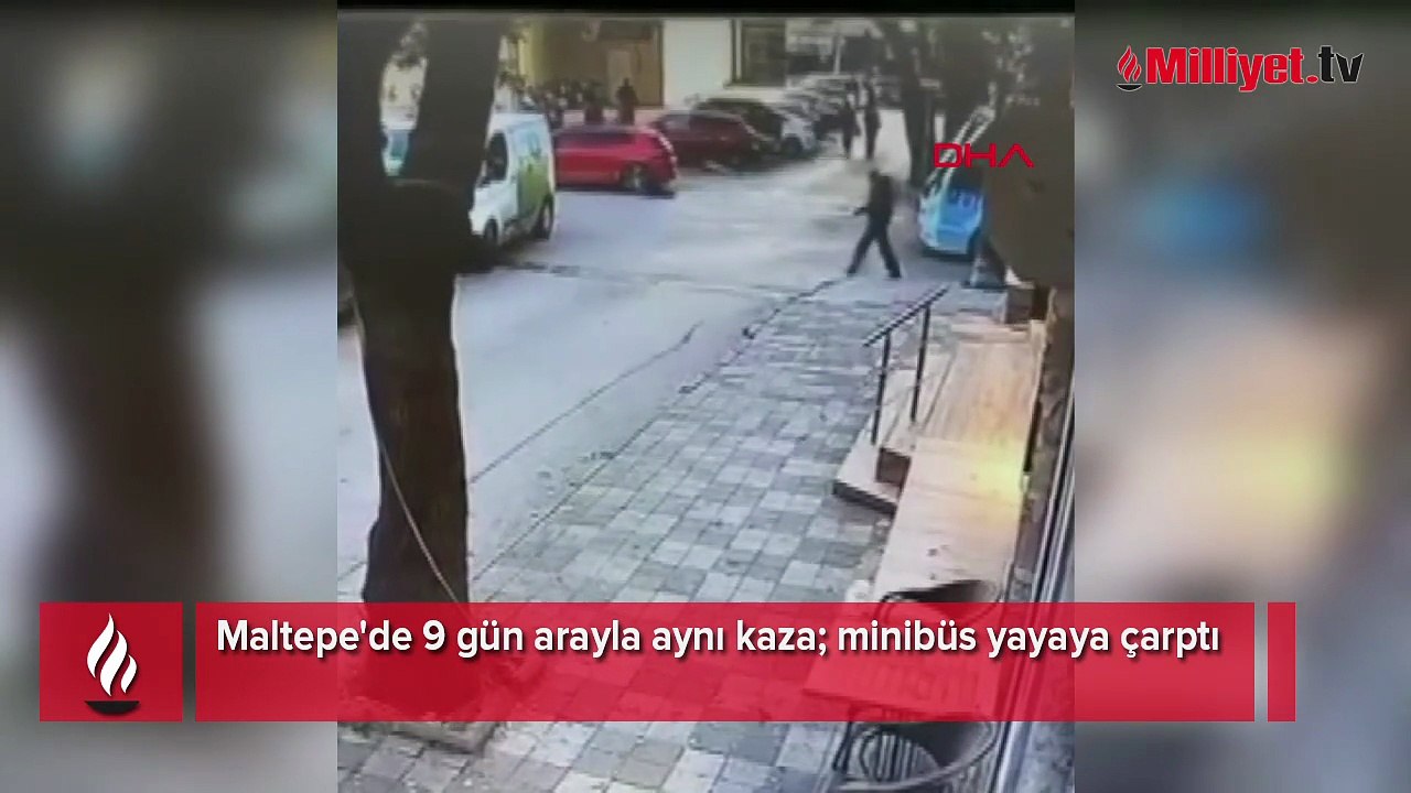 Maltepe'de 9 gün arayla aynı kaza; minibüs yaya...