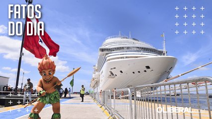 Navios de cruzeiro que vão ser utilizados como hotéis na COP 30 já estão em Belém