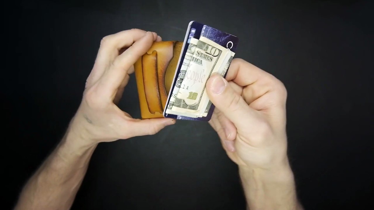 No Stitching Leather Small Wallet Pattern PDF Mini Card Holder Wallet Sewing Pattern