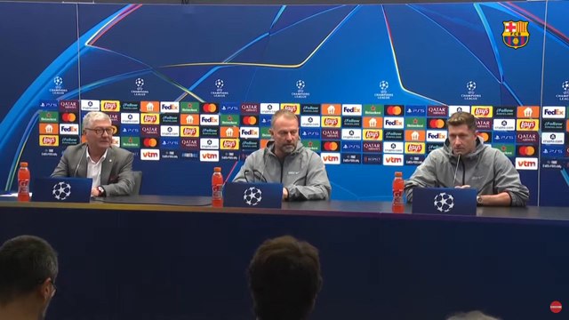 Rueda de prensa de Lewandowski y Hansi Flick, previa del Brujas vs. FC Barcelona