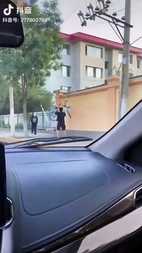 Il aide un chat à sauter du toit et c'est trop mignon