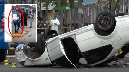 Esta es la imagen del conductor del carro blanco que mató a dos motociclistas en Bogotá