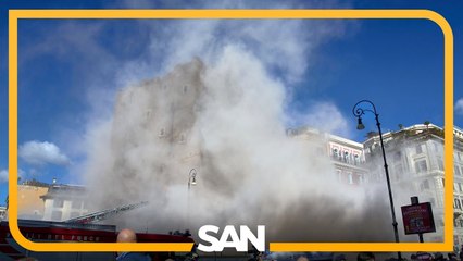 Medieval tower collapses in Rome, trapping one person