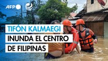 El tifón Kalmaegi inunda el centro de Filipinas y causa una veintena de muertos