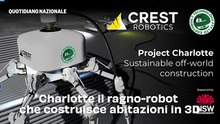 Charlotte il ragno-robot che costruisce abitazioni in 3D