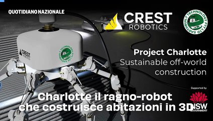 Charlotte il ragno-robot che costruisce abitazioni in 3D