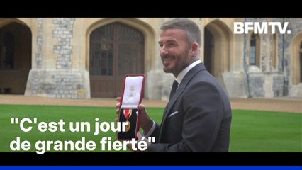 David Beckham a été fait chevalier par le roi Charles III