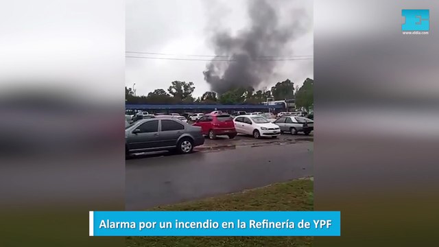 Alarma por un incendio en la Refinería de YPF